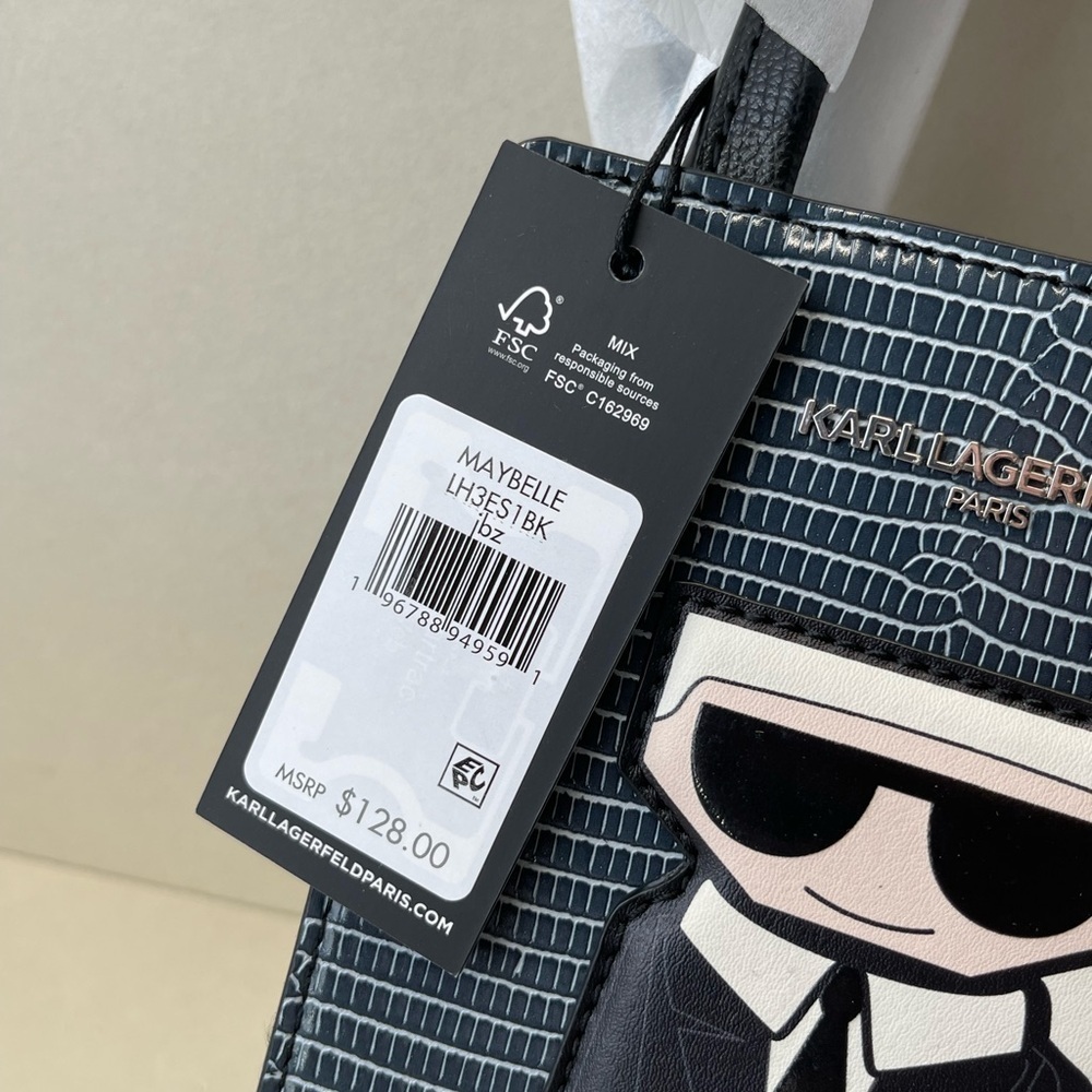 (new+tag in plastic) Karl Lagerfeld large phone crossbody with card slots inside - Picture 11 of 11